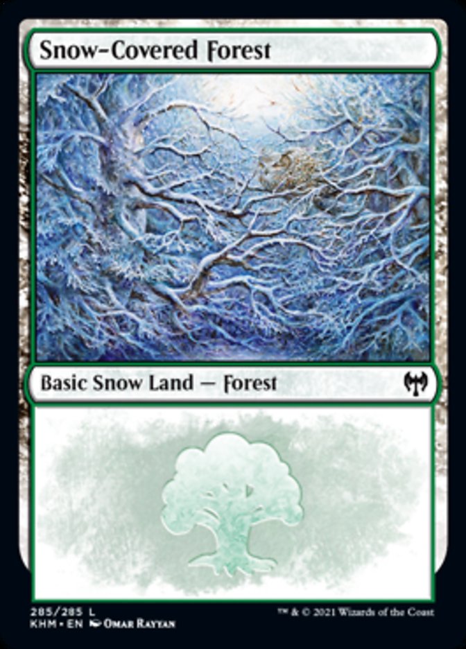 Snow-Covered Forest (285) [Kaldheim] MTG Single Magic: The Gathering | Red Claw Gaming