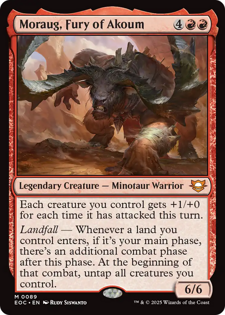 Moraug, Fury of Akoum [Edge of Eternities Commander] MTG Single Magic: The Gathering | Red Claw Gaming