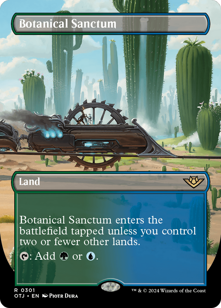 Botanical Sanctum (Borderless) [Outlaws of Thunder Junction] MTG Single Magic: The Gathering    | Red Claw Gaming