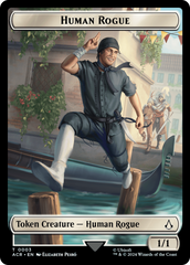Assassin // Human Rogue Double-Sided Token [Assassin's Creed Tokens] MTG Single Magic: The Gathering | Red Claw Gaming