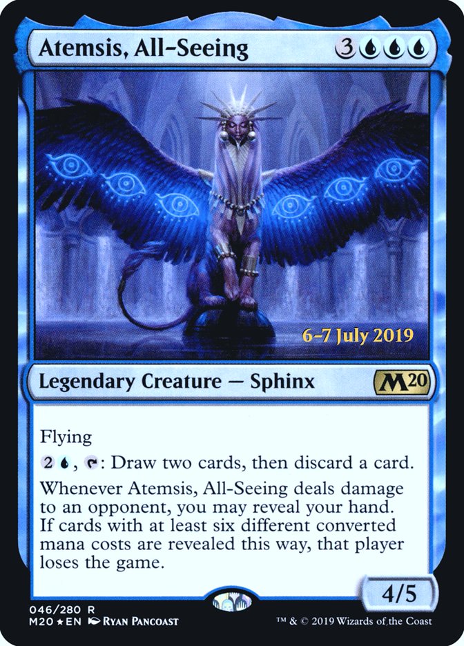 Atemsis, All-Seeing [Core Set 2020 Prerelease Promos] MTG Single Magic: The Gathering | Red Claw Gaming