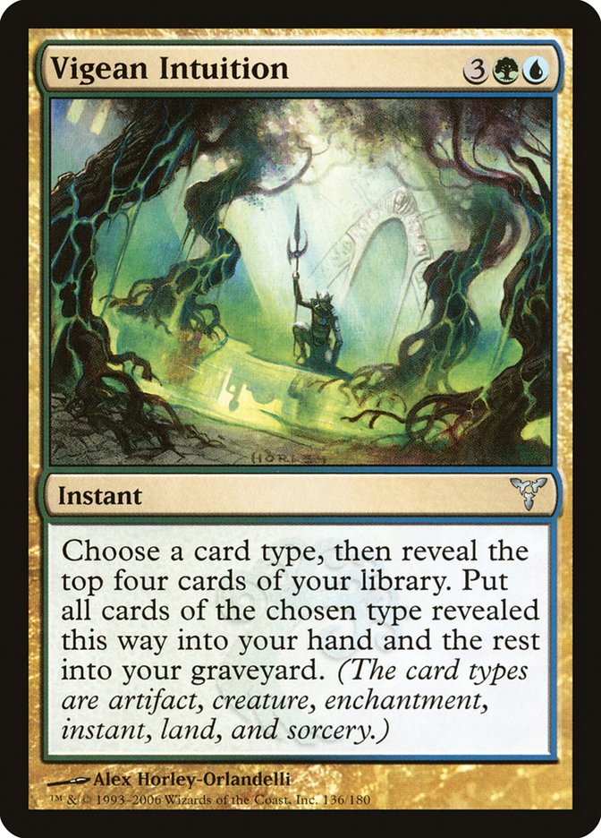 Vigean Intuition [Dissension] MTG Single Magic: The Gathering | Red Claw Gaming