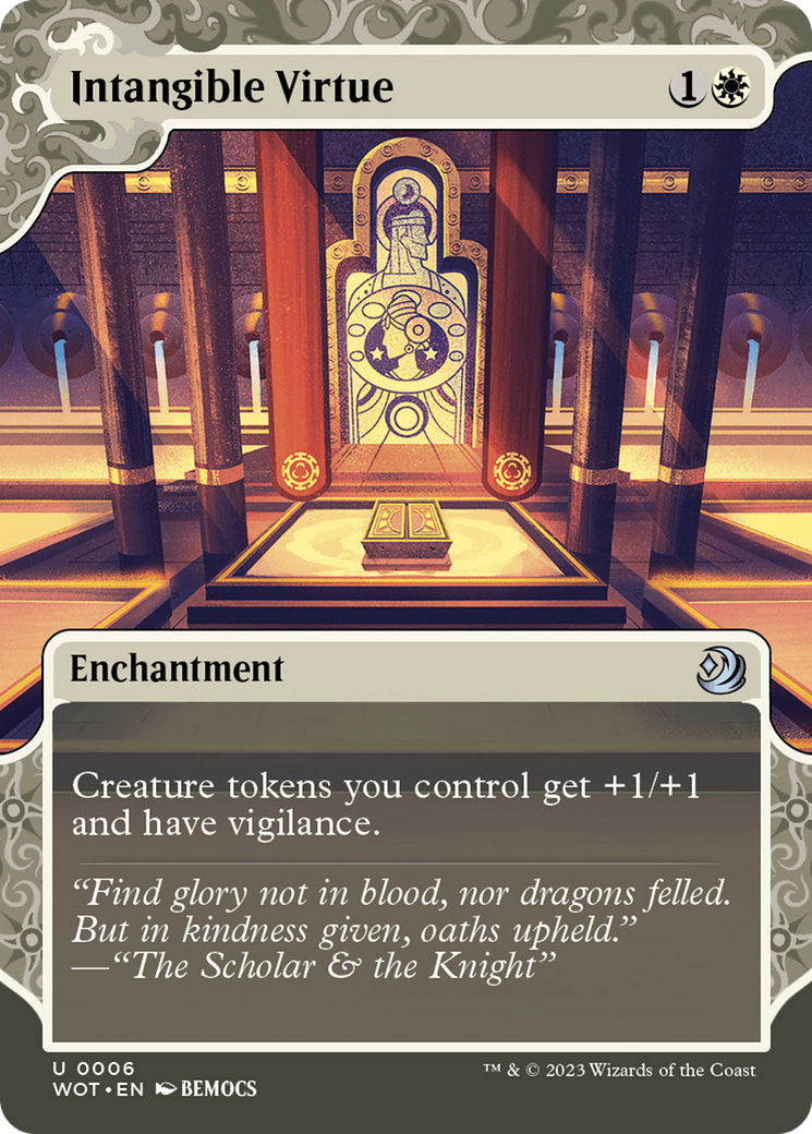 Intangible Virtue [Wilds of Eldraine: Enchanting Tales] MTG Single Magic: The Gathering | Red Claw Gaming