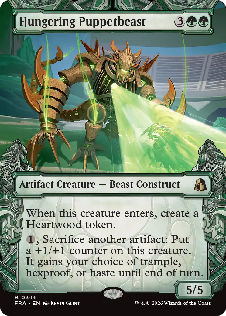 Hungering Puppetbeast (Showcase) [Reality Fracture] MTG Single Magic: The Gathering | Red Claw Gaming