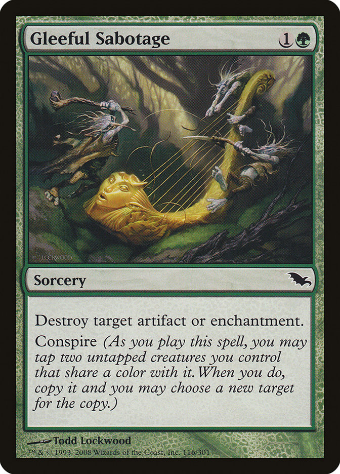 Gleeful Sabotage [Shadowmoor] MTG Single Magic: The Gathering | Red Claw Gaming