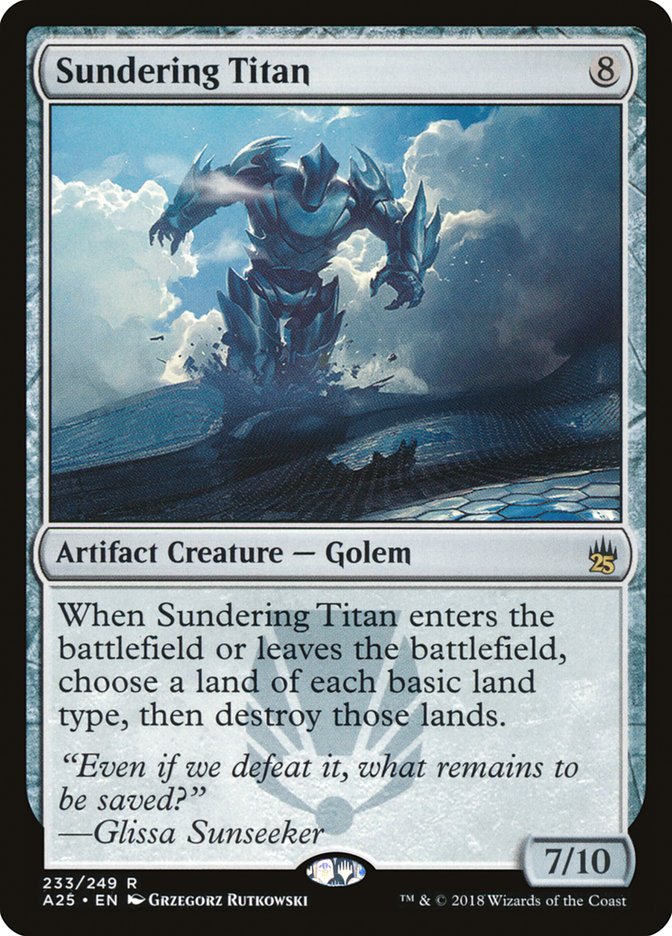 Sundering Titan [Masters 25] MTG Single Magic: The Gathering | Red Claw Gaming