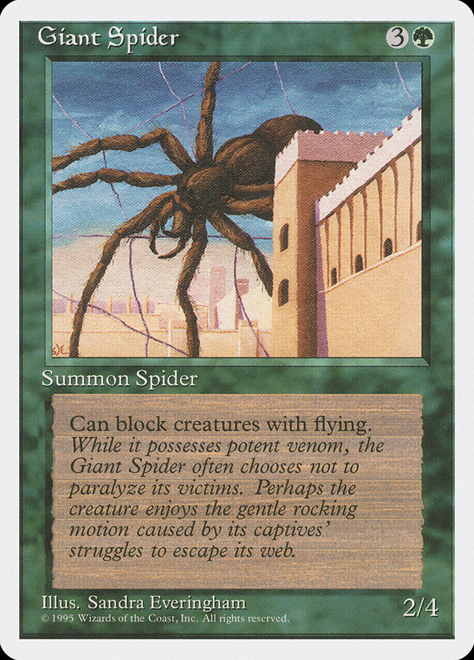 Giant Spider [Fourth Edition] MTG Single Magic: The Gathering | Red Claw Gaming