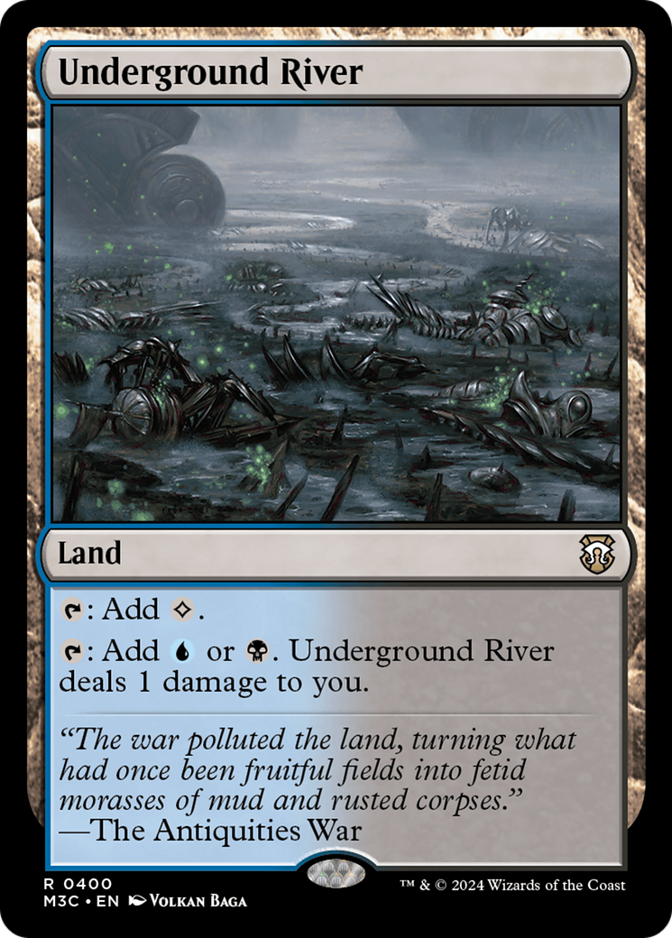 Underground River (Ripple Foil) [Modern Horizons 3 Commander] MTG Single Magic: The Gathering | Red Claw Gaming