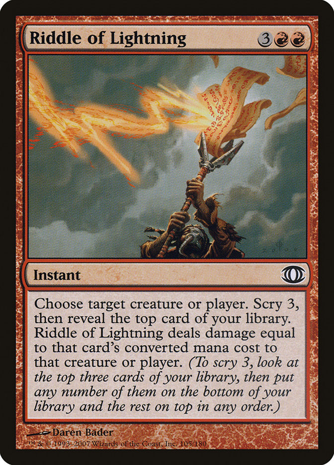 Riddle of Lightning [Future Sight] MTG Single Magic: The Gathering | Red Claw Gaming