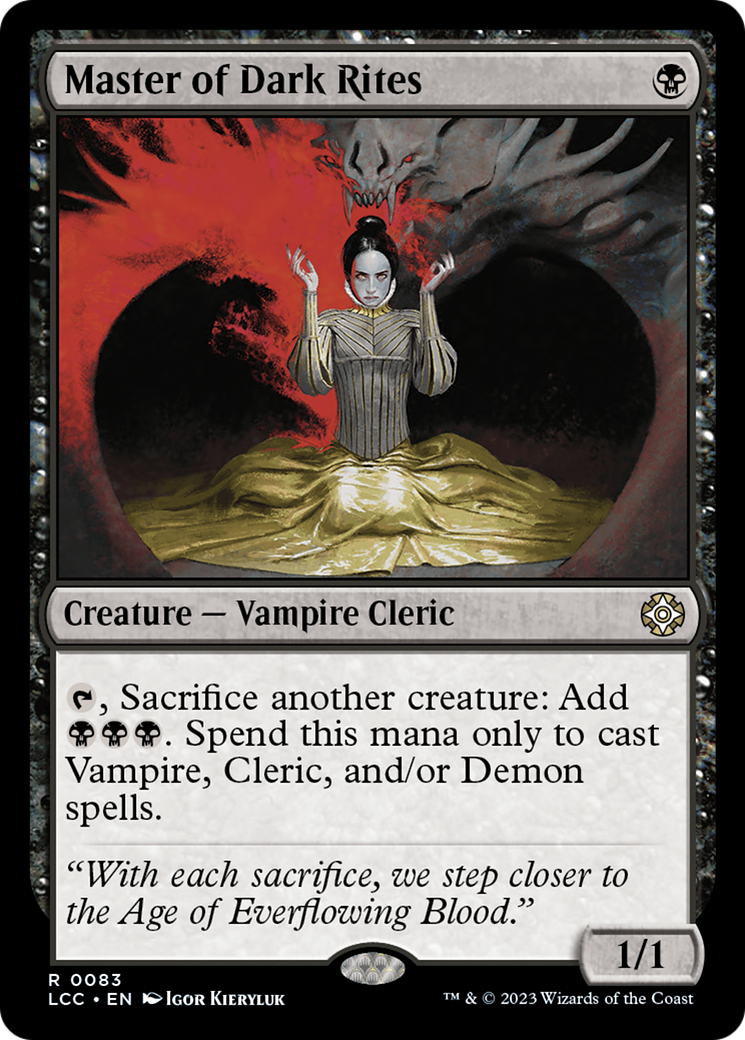 Master of Dark Rites [The Lost Caverns of Ixalan Commander] MTG Single Magic: The Gathering | Red Claw Gaming