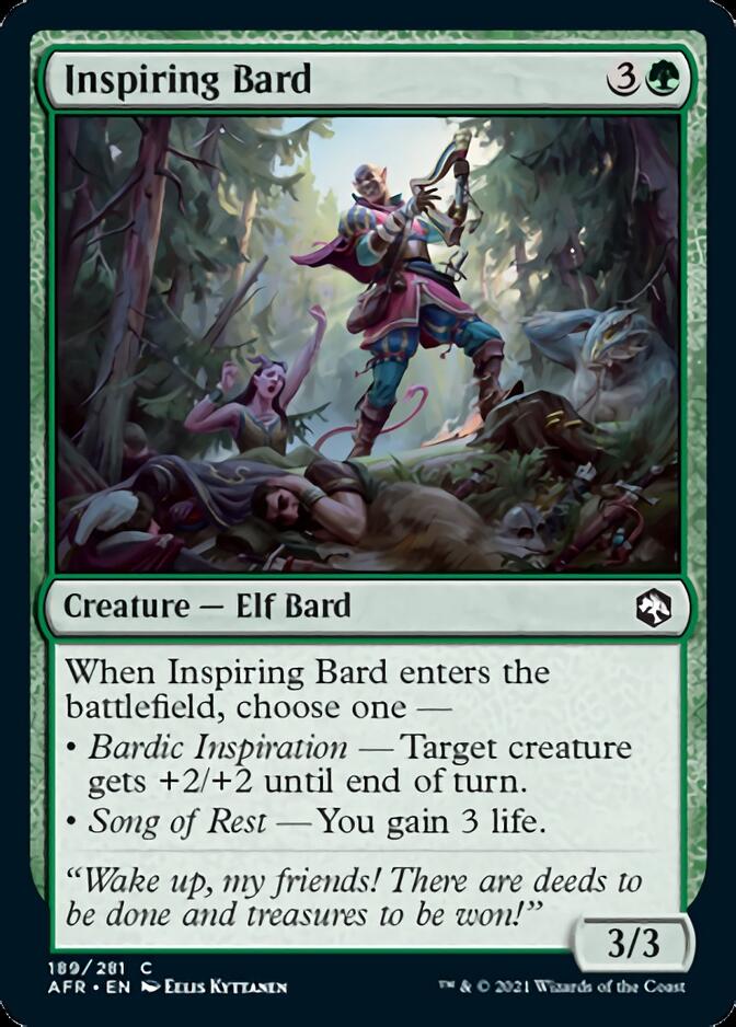 Inspiring Bard [Dungeons & Dragons: Adventures in the Forgotten Realms] MTG Single Magic: The Gathering | Red Claw Gaming
