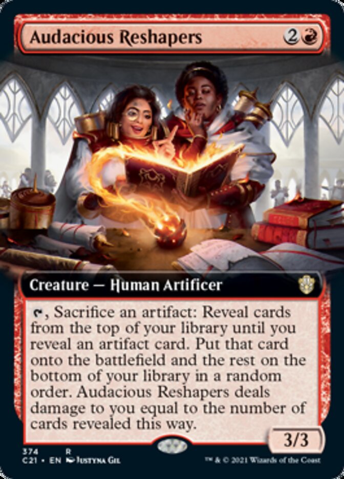Audacious Reshapers (Extended Art) [Commander 2021] MTG Single Magic: The Gathering | Red Claw Gaming
