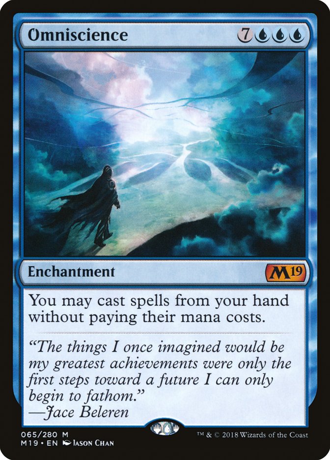 Omniscience [Core Set 2019] MTG Single Magic: The Gathering | Red Claw Gaming
