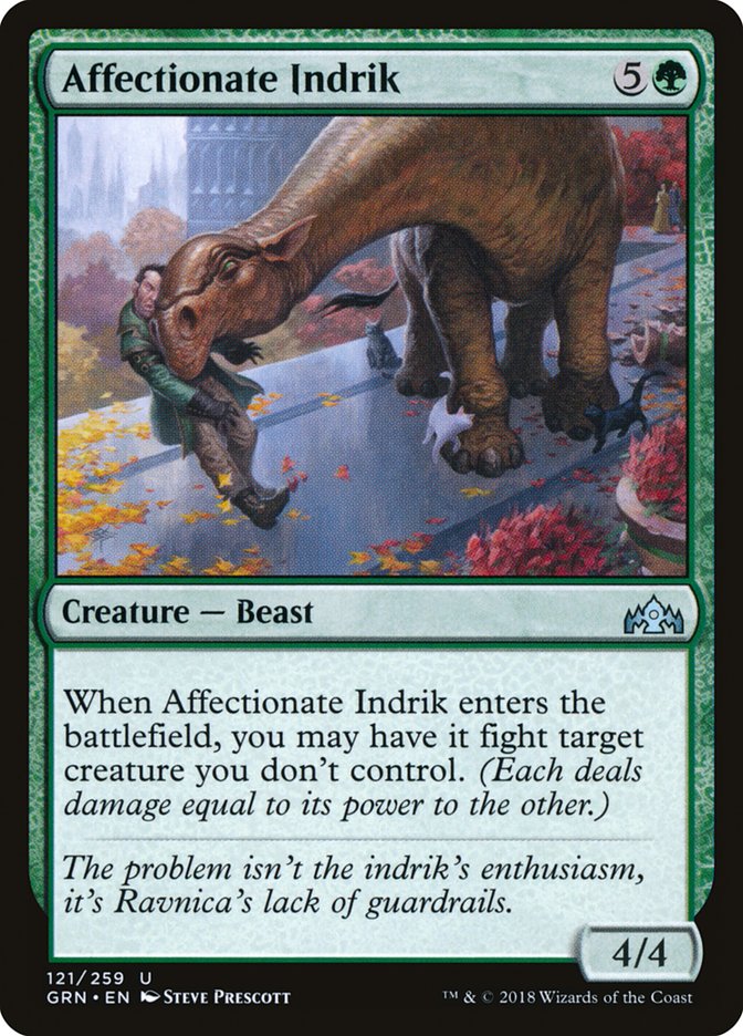 Affectionate Indrik [Guilds of Ravnica] MTG Single Magic: The Gathering | Red Claw Gaming