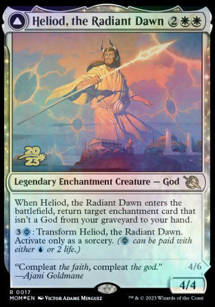 Heliod, the Radiant Dawn // Heliod, the Warped Eclipse [March of the Machine Prerelease Promos] MTG Single Magic: The Gathering    | Red Claw Gaming