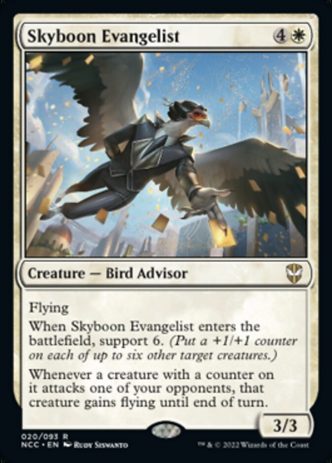 Skyboon Evangelist [Streets of New Capenna Commander] MTG Single Magic: The Gathering | Red Claw Gaming
