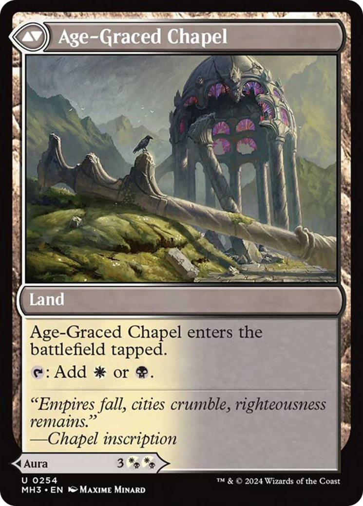 Glasswing Grace // Age-Graced Chapel [Modern Horizons 3] MTG Single Magic: The Gathering    | Red Claw Gaming