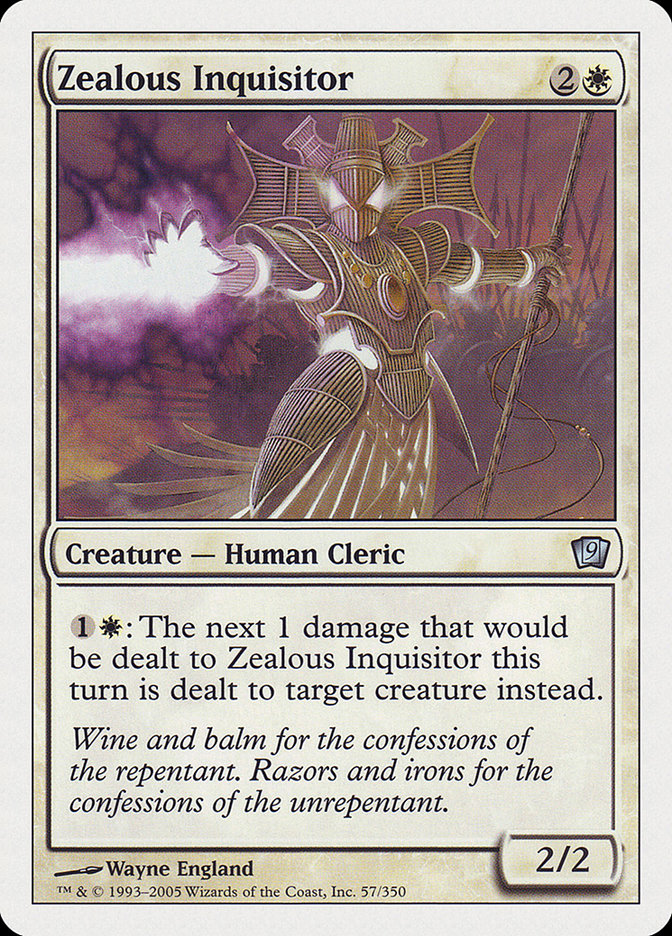 Zealous Inquisitor [Ninth Edition] MTG Single Magic: The Gathering | Red Claw Gaming