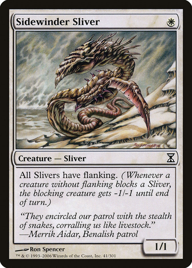 Sidewinder Sliver [Time Spiral] MTG Single Magic: The Gathering | Red Claw Gaming