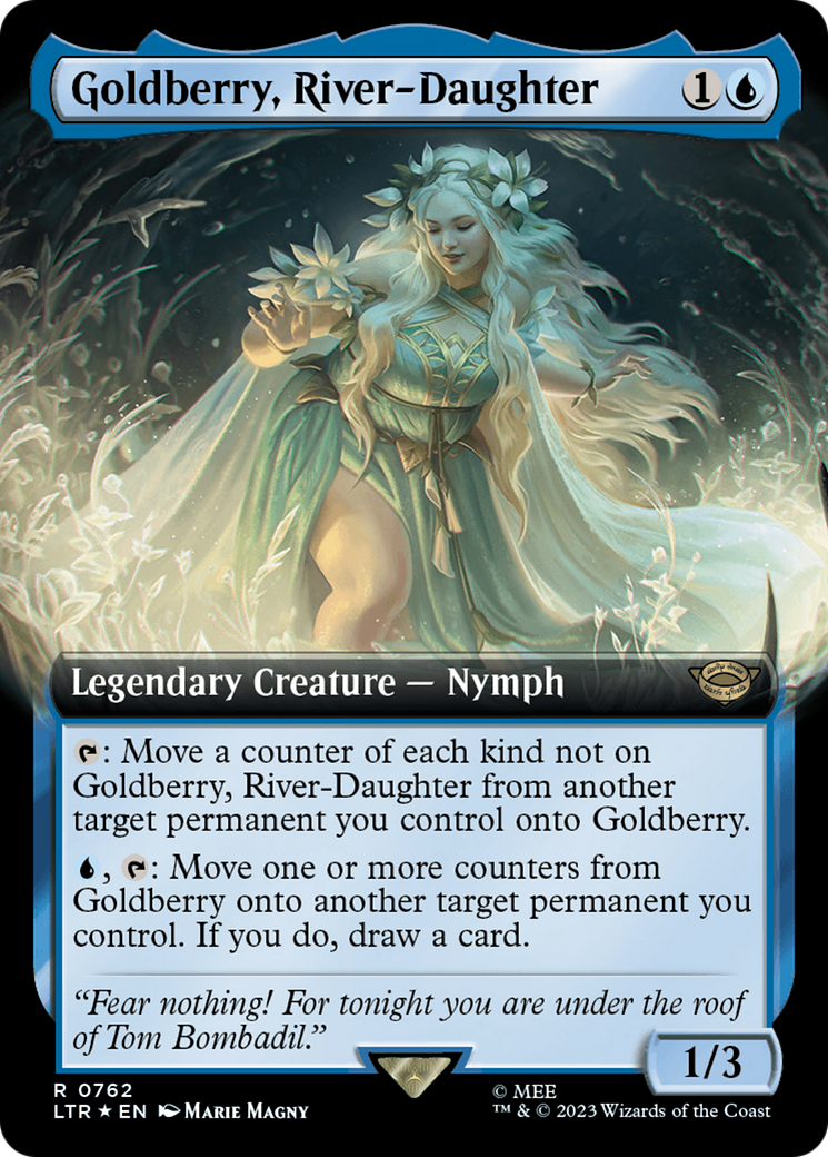 Goldberry, River-Daughter (Extended Art) (Surge Foil) [The Lord of the Rings: Tales of Middle-Earth] MTG Single Magic: The Gathering | Red Claw Gaming