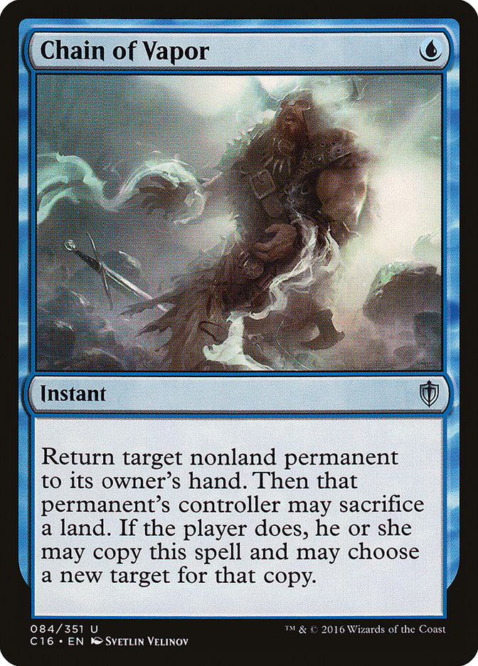 Chain of Vapor [Commander 2016] MTG Single Magic: The Gathering | Red Claw Gaming