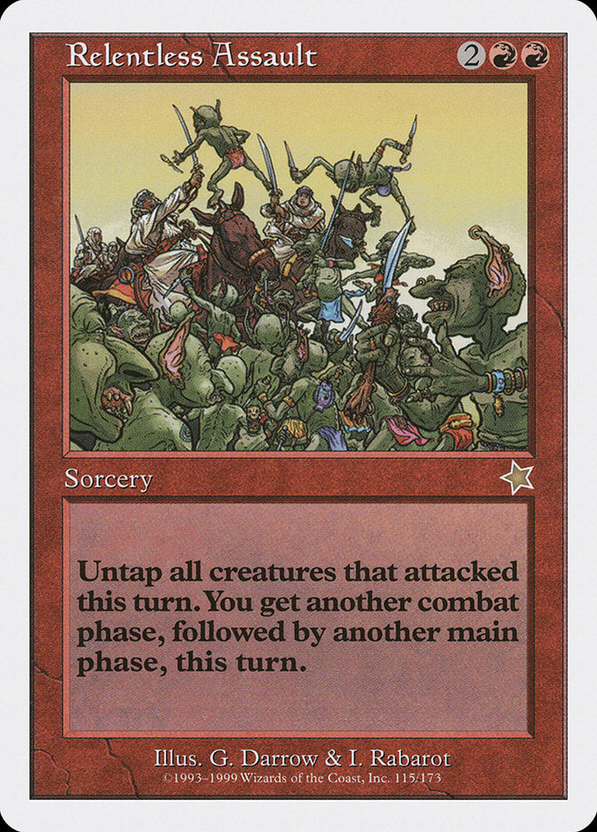 Relentless Assault [Starter 1999] MTG Single Magic: The Gathering | Red Claw Gaming