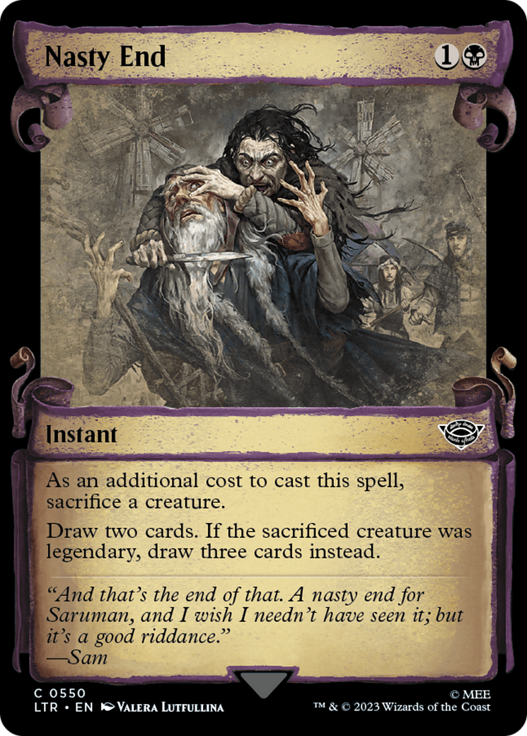 Nasty End [The Lord of the Rings: Tales of Middle-Earth Showcase Scrolls] MTG Single Magic: The Gathering | Red Claw Gaming