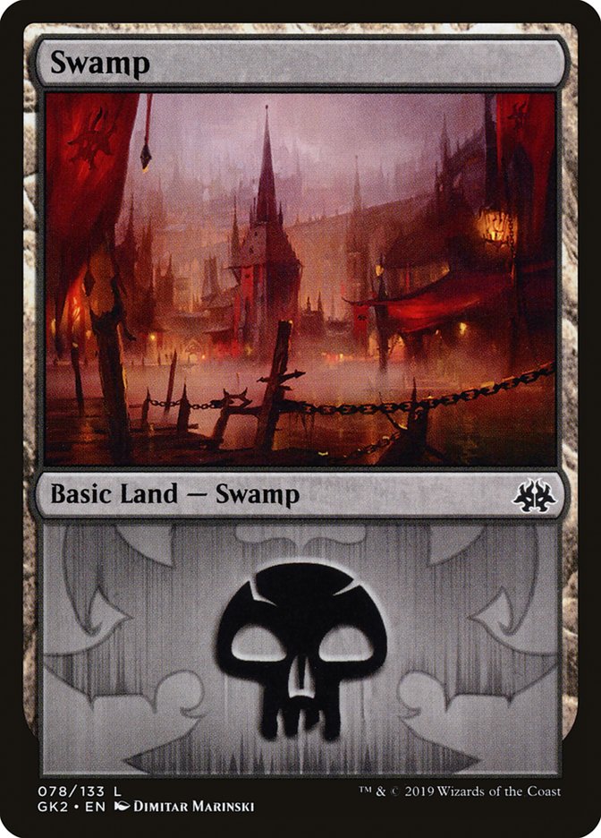 Swamp (78) [Ravnica Allegiance Guild Kit] MTG Single Magic: The Gathering | Red Claw Gaming