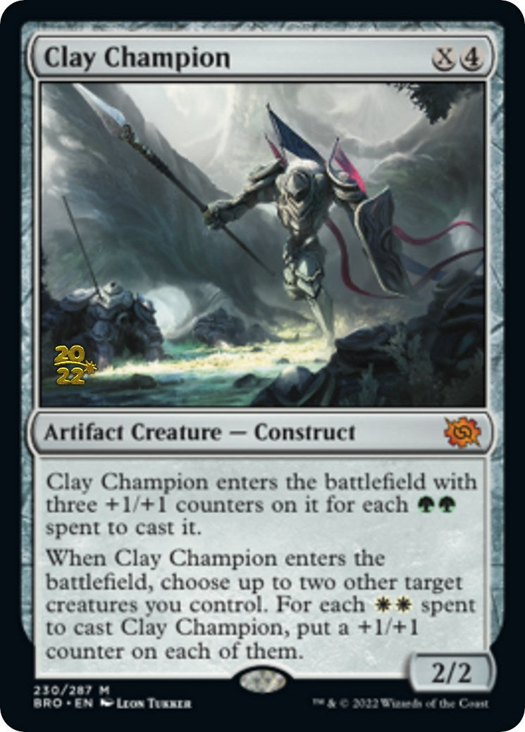 Clay Champion [The Brothers' War Prerelease Promos] MTG Single Magic: The Gathering | Red Claw Gaming