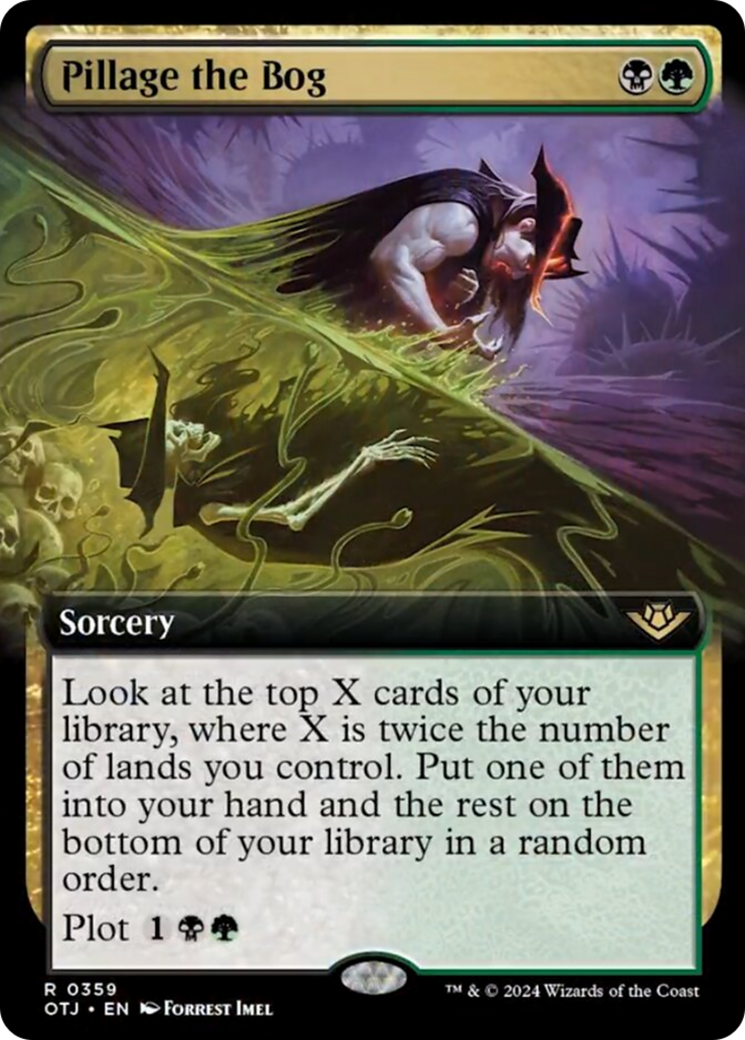 Pillage the Bog (Extended Art) [Outlaws of Thunder Junction] MTG Single Magic: The Gathering    | Red Claw Gaming