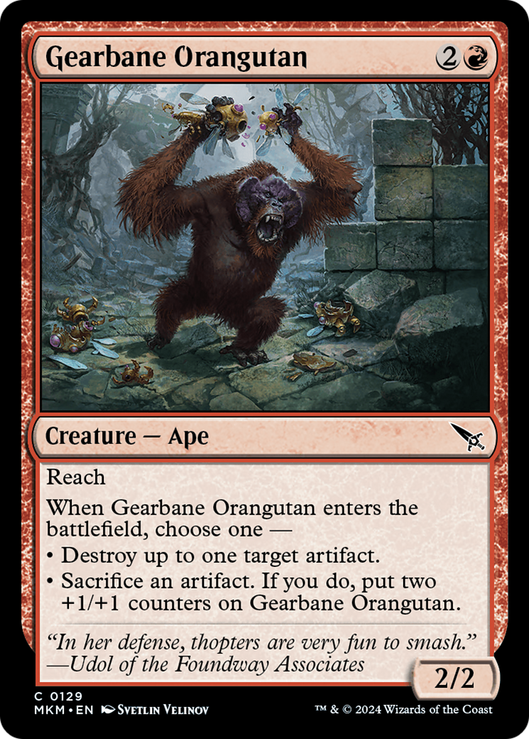 Gearbane Orangutan [Murders at Karlov Manor] MTG Single Magic: The Gathering    | Red Claw Gaming
