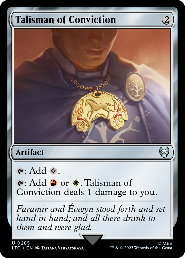 Talisman of Conviction [The Lord of the Rings: Tales of Middle-Earth Commander] MTG Single Magic: The Gathering | Red Claw Gaming