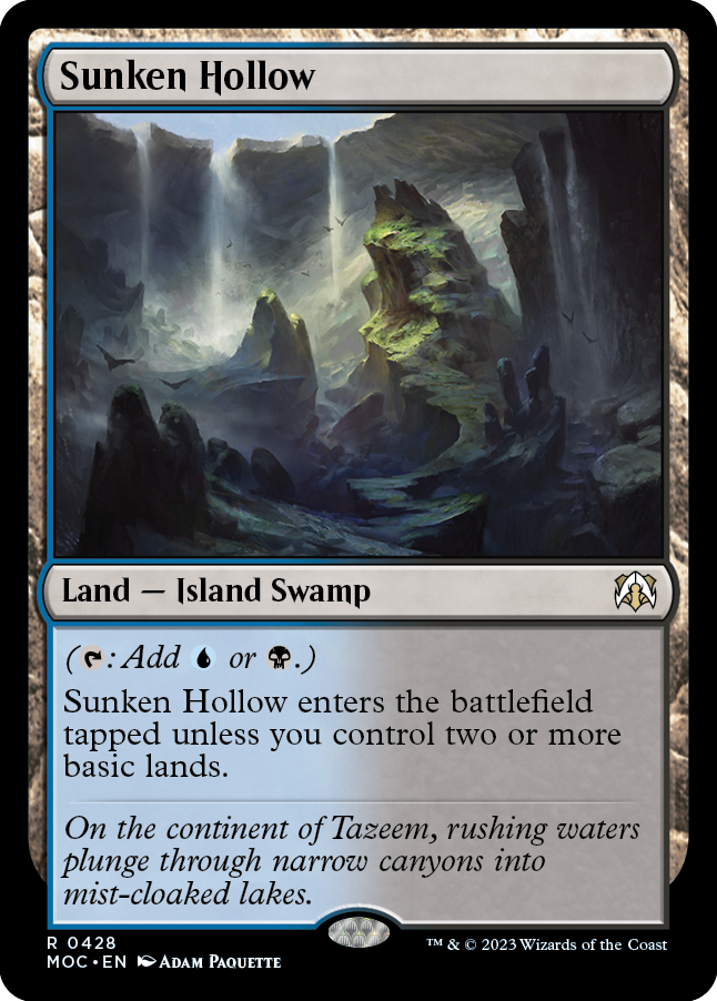 Sunken Hollow [March of the Machine Commander] MTG Single Magic: The Gathering | Red Claw Gaming