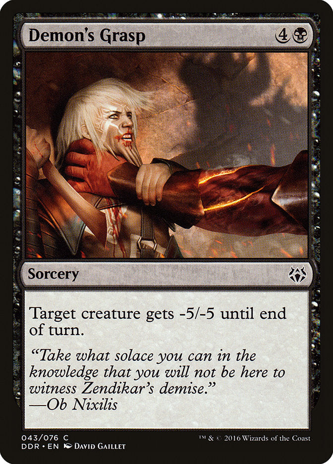Demon's Grasp [Duel Decks: Nissa vs. Ob Nixilis] MTG Single Magic: The Gathering | Red Claw Gaming