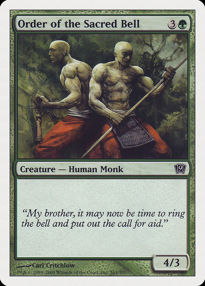 Order of the Sacred Bell [Ninth Edition] MTG Single Magic: The Gathering | Red Claw Gaming