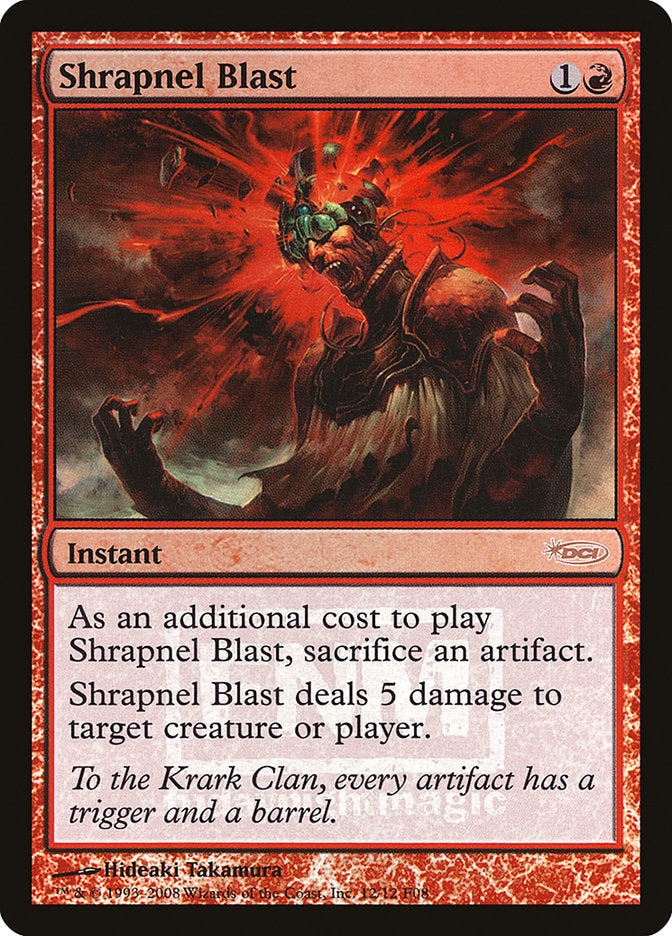 Shrapnel Blast [Friday Night Magic 2008] MTG Single Magic: The Gathering | Red Claw Gaming