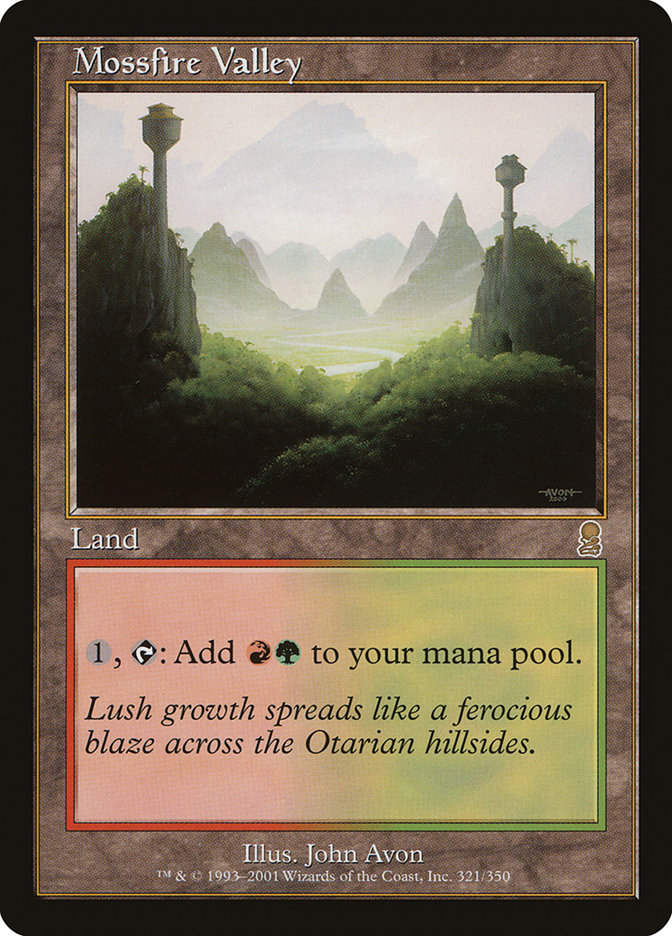 Mossfire Valley [Odyssey] MTG Single Magic: The Gathering | Red Claw Gaming