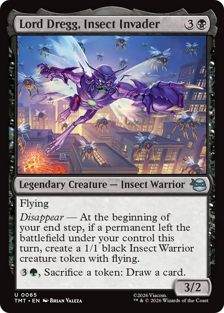 Lord Dregg, Insect Invader [Teenage Mutant Ninja Turtles] MTG Single Magic: The Gathering | Red Claw Gaming