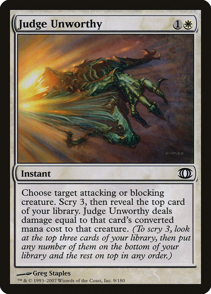 Judge Unworthy [Future Sight] MTG Single Magic: The Gathering | Red Claw Gaming