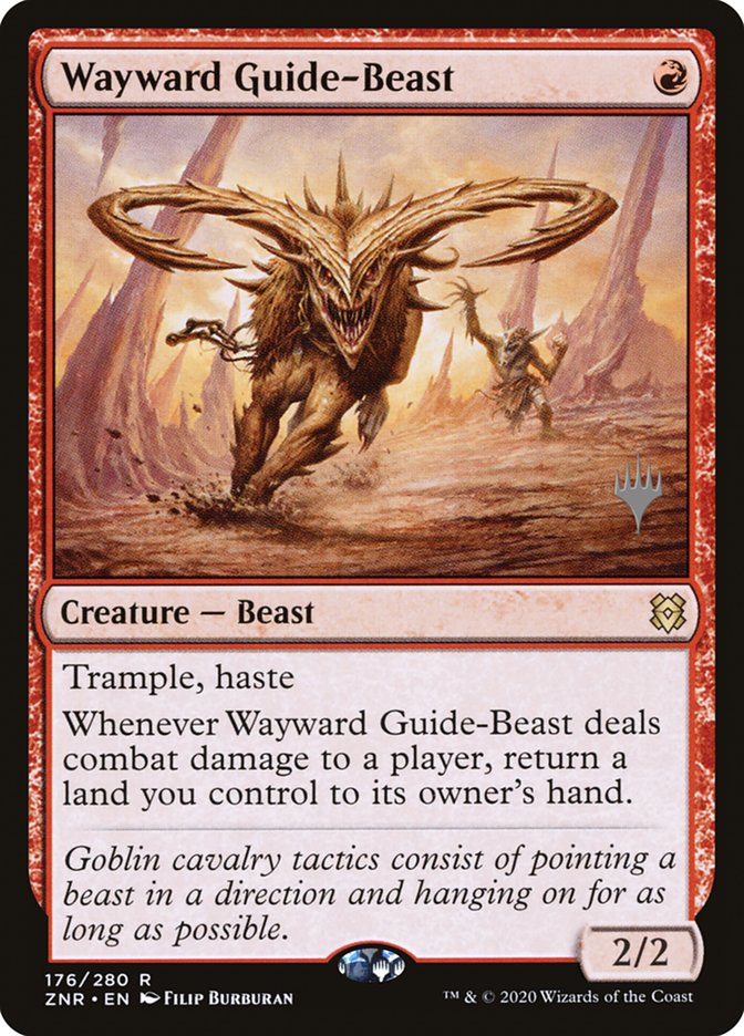 Wayward Guide-Beast (Promo Pack) [Zendikar Rising Promos] MTG Single Magic: The Gathering | Red Claw Gaming