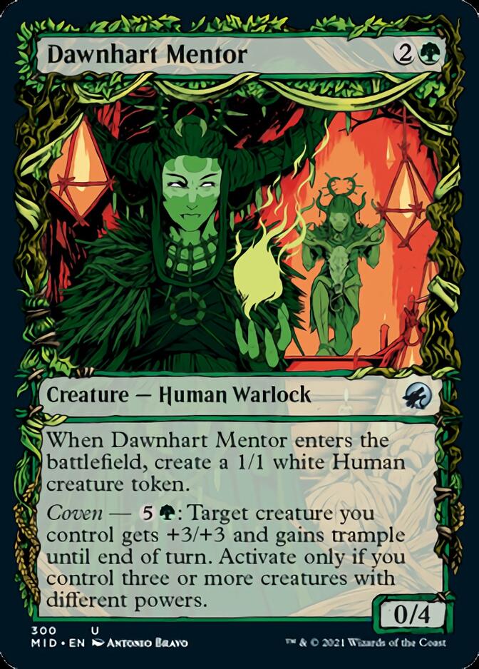 Dawnhart Mentor (Showcase Equinox) [Innistrad: Midnight Hunt] MTG Single Magic: The Gathering | Red Claw Gaming