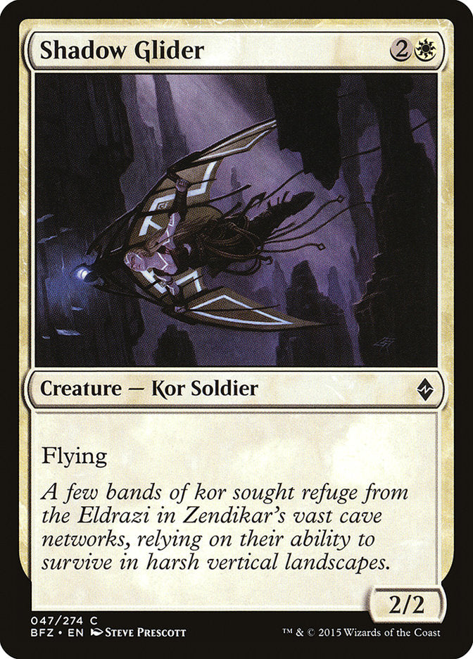Shadow Glider [Battle for Zendikar] MTG Single Magic: The Gathering | Red Claw Gaming