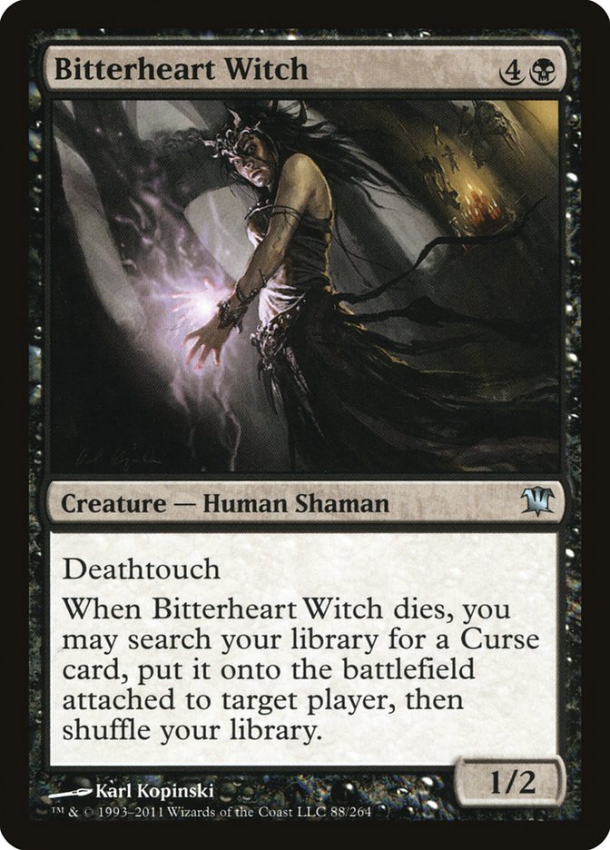 Bitterheart Witch [Innistrad] MTG Single Magic: The Gathering | Red Claw Gaming