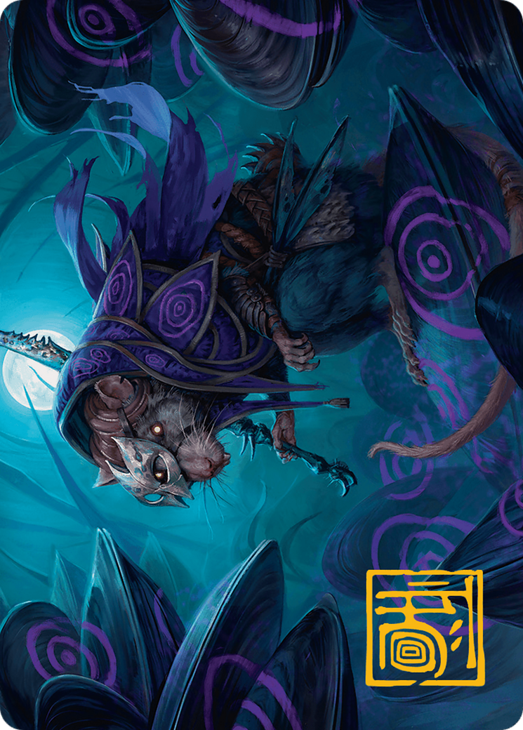 Nightwhorl Hermit Art Card (Gold-Stamped Signature) [Bloomburrow Art Series] MTG Single Magic: The Gathering | Red Claw Gaming
