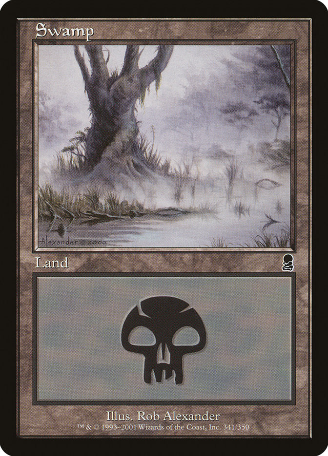 Swamp (341) [Odyssey] MTG Single Magic: The Gathering | Red Claw Gaming