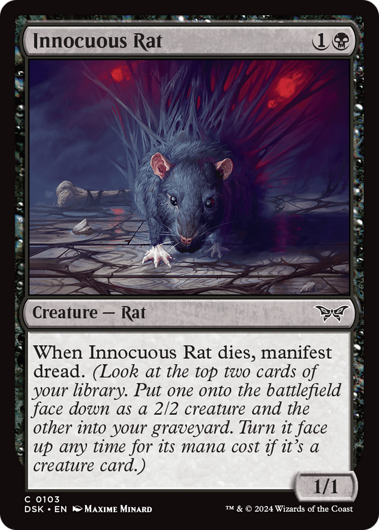 Innocuous Rat [Duskmourn: House of Horror] MTG Single Magic: The Gathering | Red Claw Gaming