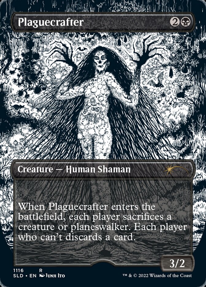 Plaguecrafter (Borderless Etched Foil) [Secret Lair Drop Series] MTG Single Magic: The Gathering | Red Claw Gaming