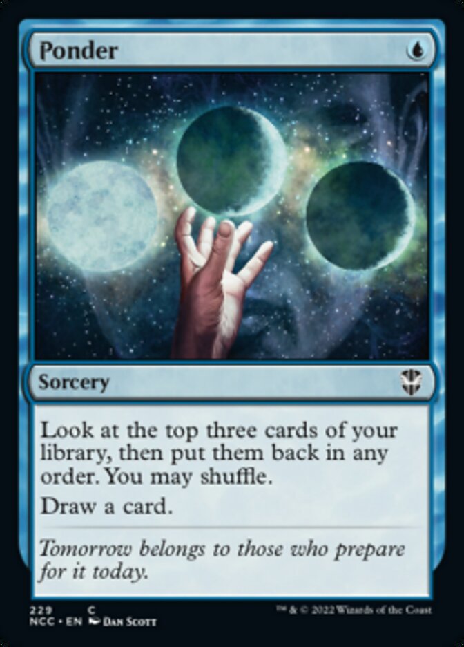 Ponder [Streets of New Capenna Commander] MTG Single Magic: The Gathering | Red Claw Gaming
