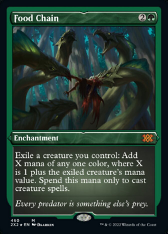 Food Chain (Foil Etched) [Double Masters 2022] MTG Single Magic: The Gathering    | Red Claw Gaming