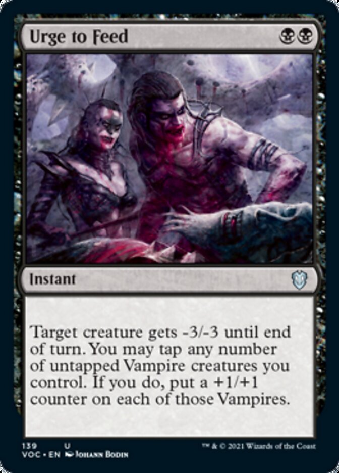 Urge to Feed [Innistrad: Crimson Vow Commander] MTG Single Magic: The Gathering | Red Claw Gaming